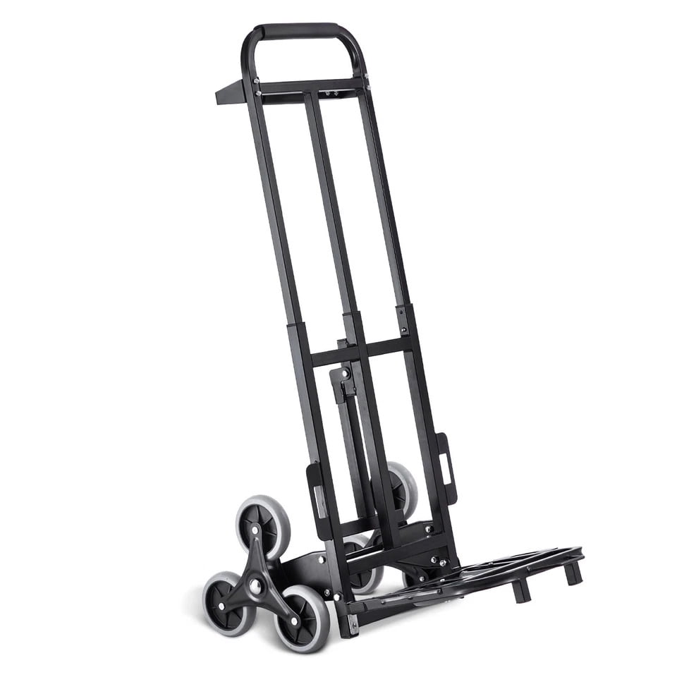 SIHAO Stair Climbing Cart, 460 lbs Capacity Stair Climber Hand Truck Dolly, Heavy-Duty Folding Trolley Cart with 8 Wheels for Home Shopping Moving Warehouse