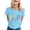 Light Blue, variant on Fashion Unisex Heart Confetti Print T Shirt Casual Comfortable Crew Neck Short Sleeve Tee For And Tee Shirt Women Graphic