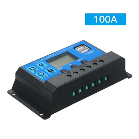 

100A / 24V Solar Charge Controller PWM Intelligent Regulator With USB 5V 2.5A