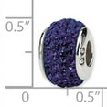 thumbnail image 2 of Reflection Beads Sterling Silver Reflections Purple/Violet Full Preciosa Crystal Bead, 2 of 2