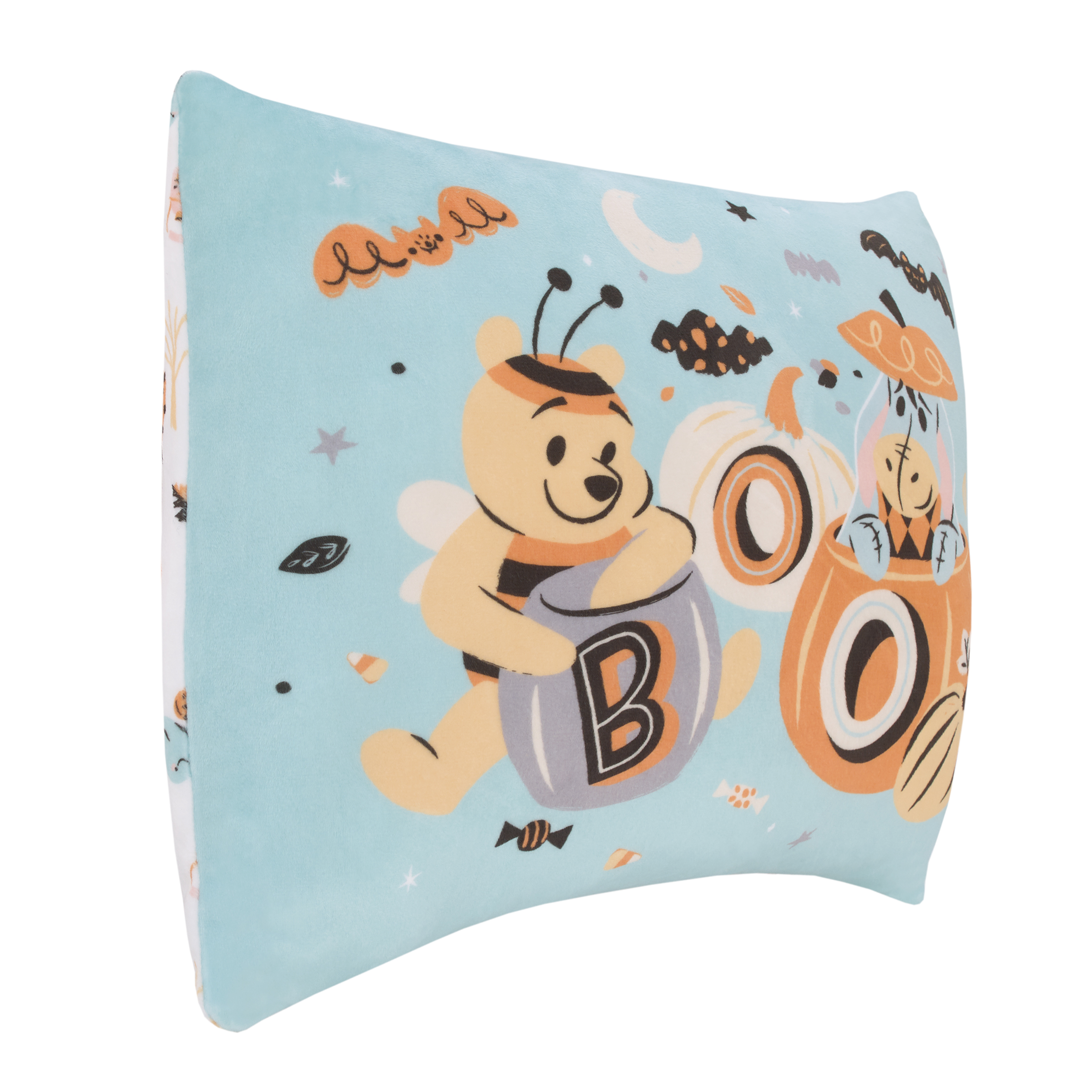 Disney Winnie The Pooh Squishy Toddler Pillow, 15x12", Aqua, Rectangular Shape, Halloween, 1 count