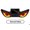 Red, red, yellow., variant on Solar Car Evil Eye LED Warning Light Car Window Decorative Ambient Light Auto Accessories