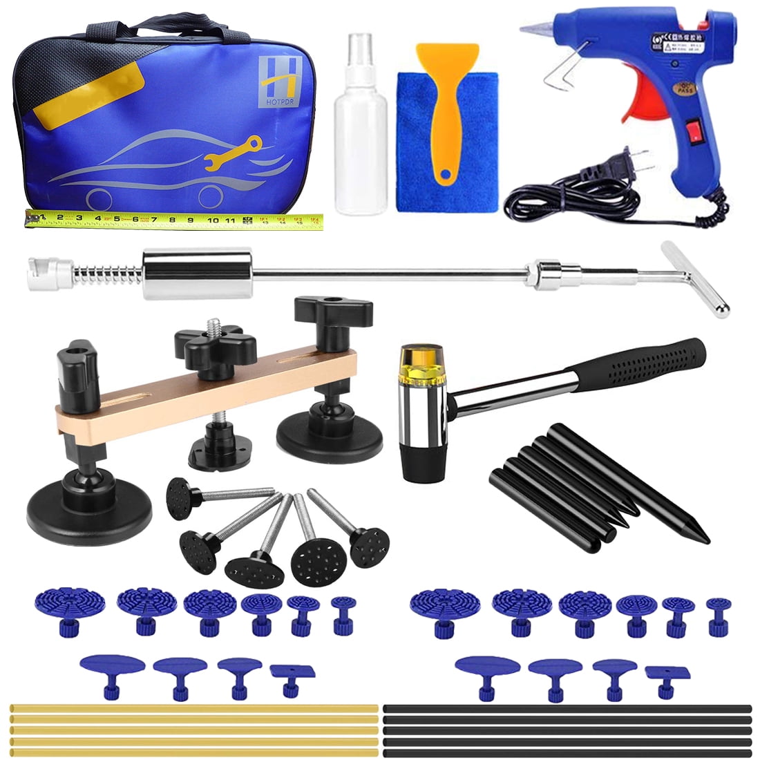 50pcs Pops a Dent Puller Dent Repair Tools Kits Paintless Dent Removal