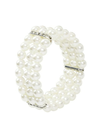 CLEARANCE! Bracelets Set Crystal Beads Pearl Bracelets Cute Cartoon Elastic Beaded  Bracelets for Girls Women Friendship Jewelry 