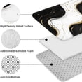 thumbnail image 5 of Black White Gold Marble Pattern Bathroom Rugs Sets 3 Piece,Toilet Cover Set,Absorbent Non Slip Bathroom Mats Sets with U-Shaped Contour Rug Toilet Rug Set, 5 of 5
