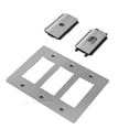 thumbnail image 4 of Buster + Punch Npl-023066 Wall Plates Triple Rocker Switch Outlet - Silver, 4 of 7