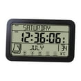 thumbnail image 3 of Reloj de pared digital Perfecl con alarma y pantalla de temperatura y humedad negro, 3 of 8