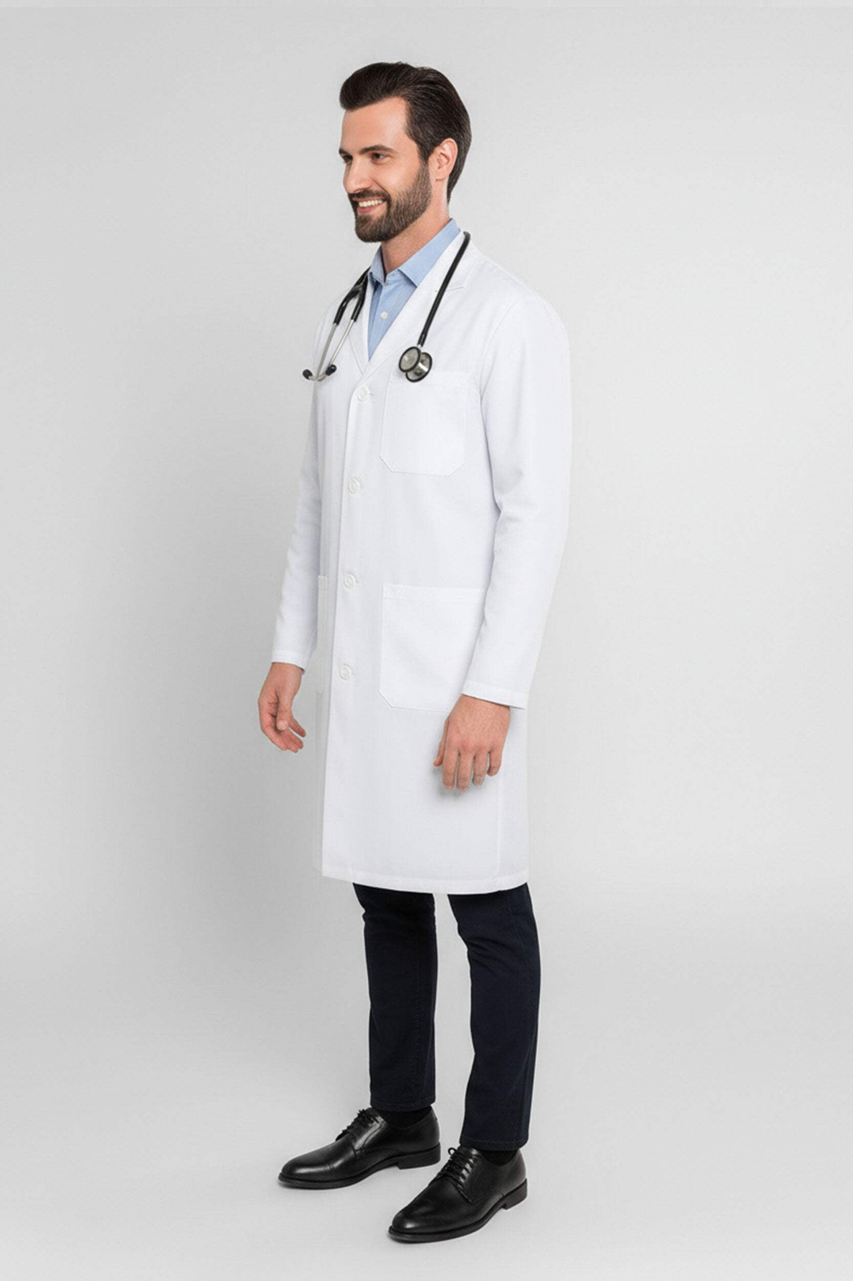 DR Unifroms® Poly-Cotton Blend Unisex Lab Coats (60% Cotton / 40