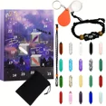 thumbnail image 5 of Christmas Advent Calendar Natural Crystal Gemstones Collection Box 24 Days Countdown Calendar Crystal Stone Gift Box for Kids, 5 of 5