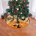 thumbnail image 2 of FMSHPON Halloween Party Pumpkin Xmas Christmas Tree Skirt Stand Mat for Holiday Party Decoration Indoor Outdoor 48 inches, 2 of 3