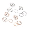 thumbnail image 2 of Paquete de 6 Anillos Femeninos Ajustables Sonducket Plata, 2 of 6
