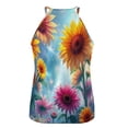 thumbnail image 4 of Sunflower 2025 Women's Round Neck Vest Sleeveless Casual Sleeveless Long Women's Vest Top, 4 of 6