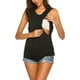 thumbnail image 1 of Camiseta de maternidad para mujer, camiseta sin mangas para amamantar, camiseta de embarazo de doble capa, 1 of 6