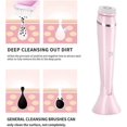 thumbnail image 3 of Face Cleansing Brush Electric Rechargeable Silicone Brushes with Soft Heads 3 Speed Settings Waterproof (Pink), 3 of 4