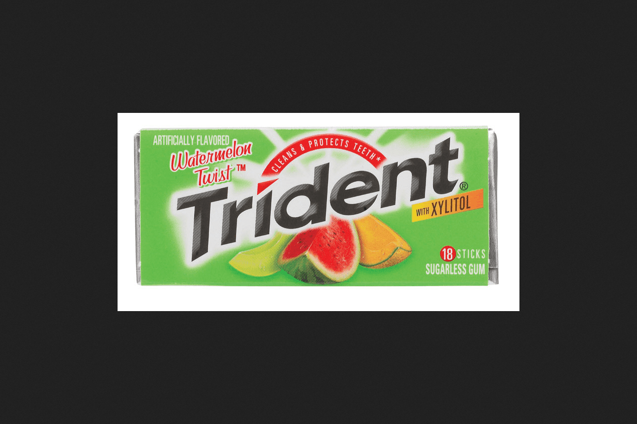 Trident Sugar Free Watermelon Twist Chewing Gum 14 pc.