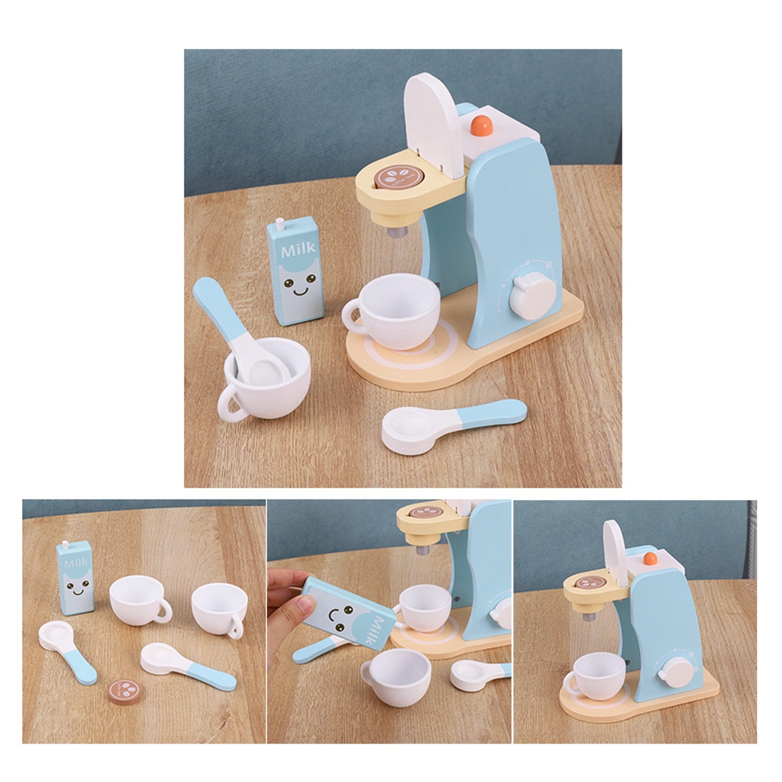 Coffee Maker Toy Kitchen Kids Miniature Mini Machine House Accessories  Accessory Set Playset Dolls Diy Garden Fair Toys 