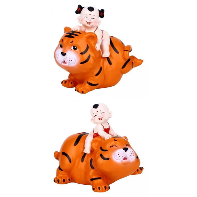 2 Uds De Dibujos Animados Regalos De Año Nuevo Regalos De Cumpleaños De Zulema Hucha Tigres Pequeños
