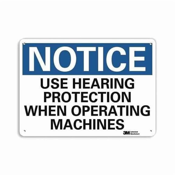 Lyle Notice Sign,7 in x 10 in,Aluminum U5-1593-RA_10X7