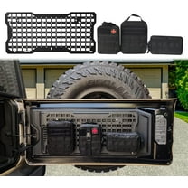 Kojem Tailgate Tactical Molle Panel   3 Storage Bag for 2007-2022 JEEP WRANGLER JK JL