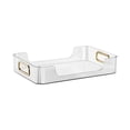 thumbnail image 1 of Estante para cosméticos de escritorio, organizador de baño, bandeja, organizador de joyas, estante multiusos para tazas y tazas para decoración de toc Blanco 1 Capa mayimx estante de almacenamiento de cosméticos, 1 of 9