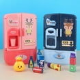 thumbnail image 4 of Kids Fridge Toy Set Simulated Drinks Toy Refrigerator Pretend Play Kitchen Toy, 4 of 10