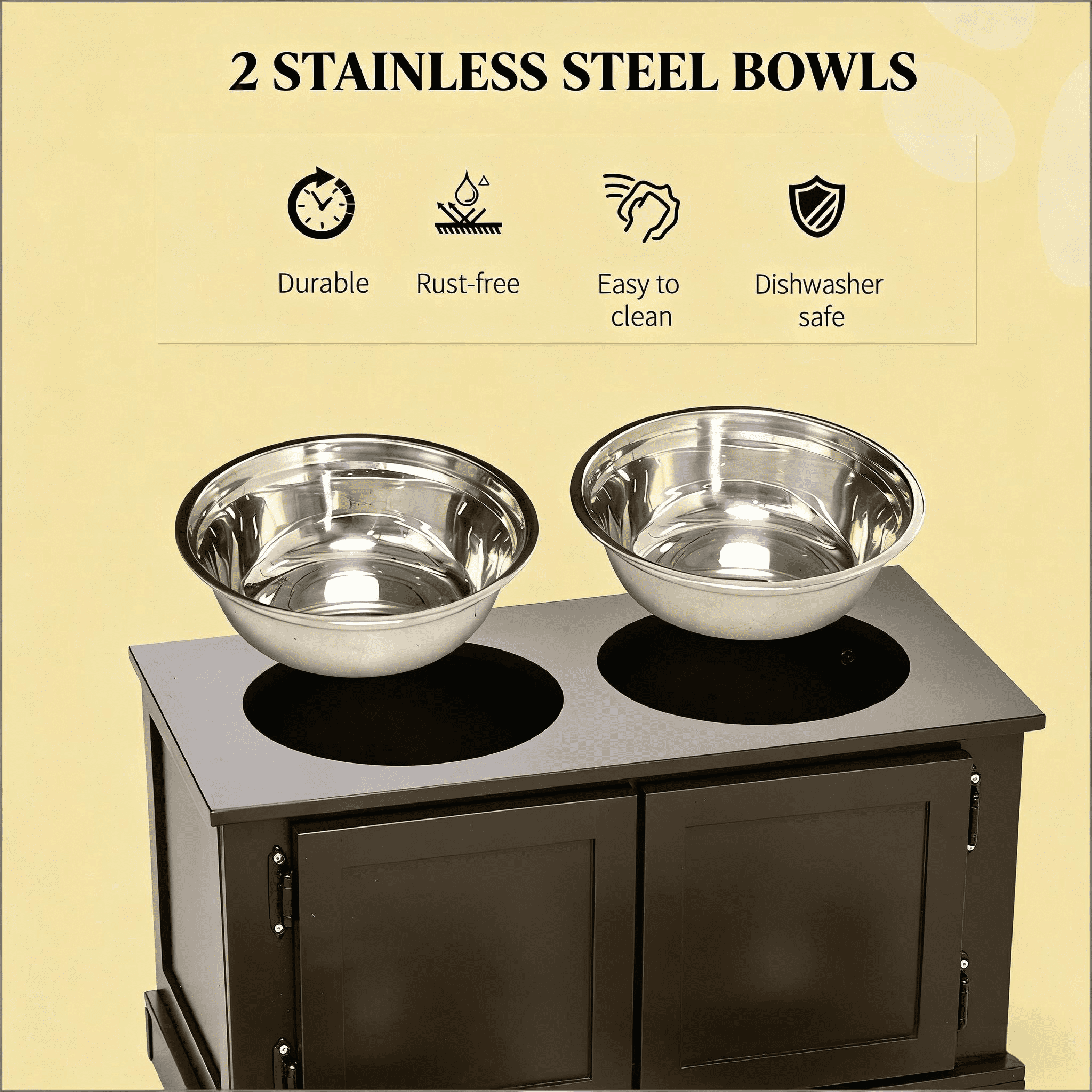 Pet Feeder Stand, Elevated Dog Bowls