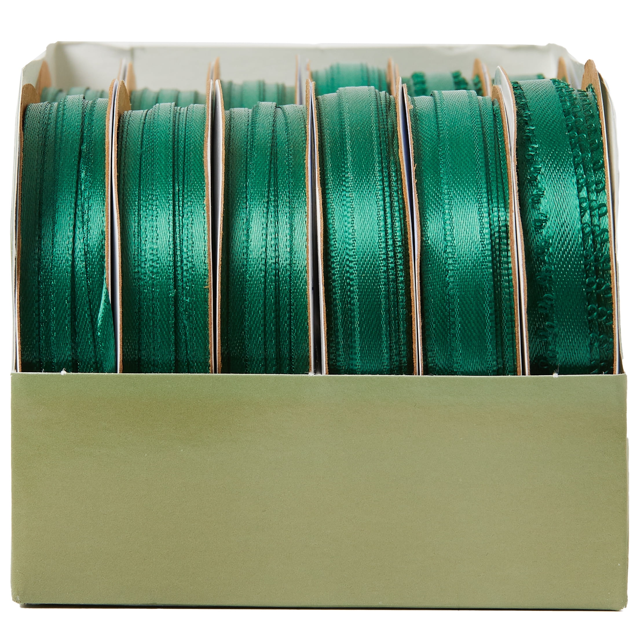 Forest Green Deluxe Satin Ribbon (7/8 x 100 Yards) at JAM Paper