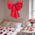 thumbnail image 3 of Large Pink Bow,Valentines Day Decorations,22x24 inch Giant Wall Bows for Wedding Coquette Birthday Backdrop Bridal Shower Room(3PCS), 3 of 7