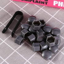 IDEANATEGRATE 21Pcs Wheel Lug Covers 17Mm Abs Black For Car Owners Bolt