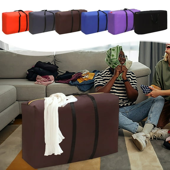 PALIFEUR Large Clothes Storage Bags Dirt-Proof Comforter Storage Bag, 100 L Mothproof Blanket Storage for Pillow, Quilt, Bedding, Clothes, Reusable Clothing Storage