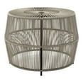 thumbnail image 3 of Furniture of America Tej Round Metal and Rattan Gray Coffee Table, 3 of 8