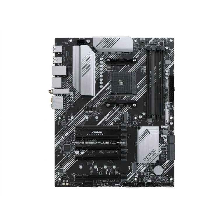 ASUS Prime B550 PLUS AC HES AMD AM4 3rd Gen Ryzen ATX motherboard dual M.2 PCIe 4.0 WIFI 5 1 Gb Ethernet DisplayPort HDMI SATA 6 Gbps USB 3.2