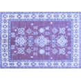 thumbnail image 1 of Ahgly Company Indoor Rectangle Geometric Blue Traditional Area Rugs, 8' x 12', 1 of 4