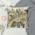 thumbnail image 2 of GOSMITH Yellow Dahlia Pillow Covers Rustic Geometric Flower Throw Pillow Case Beige Tan Gray Spring Floral Pillow Cover Cushion Cover for Home Sofa Bedroom Livingroom, 2 of 5