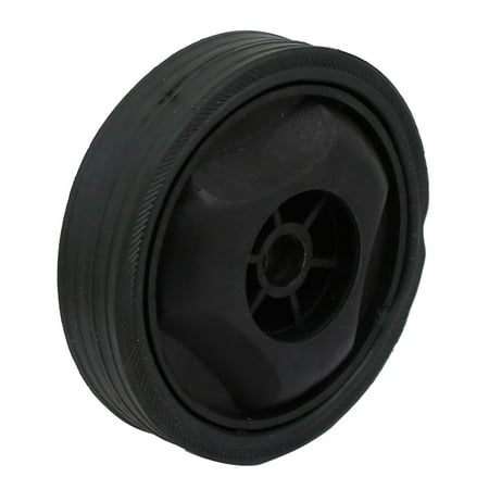 Compressor Part Replacement - 122mm Dia Plastic Replacement Parts Wheel Casters Black for Air Compressor