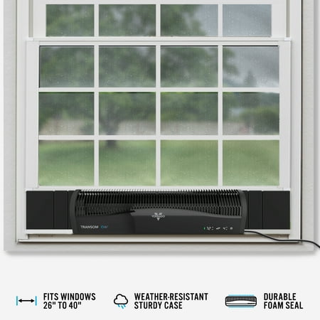 Vornado - Transom AE Black Window Fan - Black