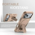 thumbnail image 2 of for iPhone 17 Pro Max 6.9-inch Case [Compatible with MagSafe] Built in Invisible Stand, Military Grade Shockproof Soft TPU Protective Cover Case,Gold,For iPhone 17 Pro Max, 2 of 8