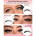 thumbnail image 4 of Wispy Manga Lash Clusters Natural Eyelash Clusters Fairy Cluster Eyelash Extensions Anime Individual Lashes C Curl Lash Extension Waterproof DIY Eye Lashes Cluster, 4 of 7