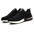 thumbnail image 1 of Zapatos De Trabajo Zapatos de trabajo unisex Zapatillas deportivas transpirables con punta de acero (37 Black White) Likrtyny Para Estrenar, 1 of 6