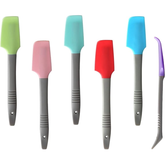Mini Spatula – Curved Silicone Jar & Can Scraper for Kitchen