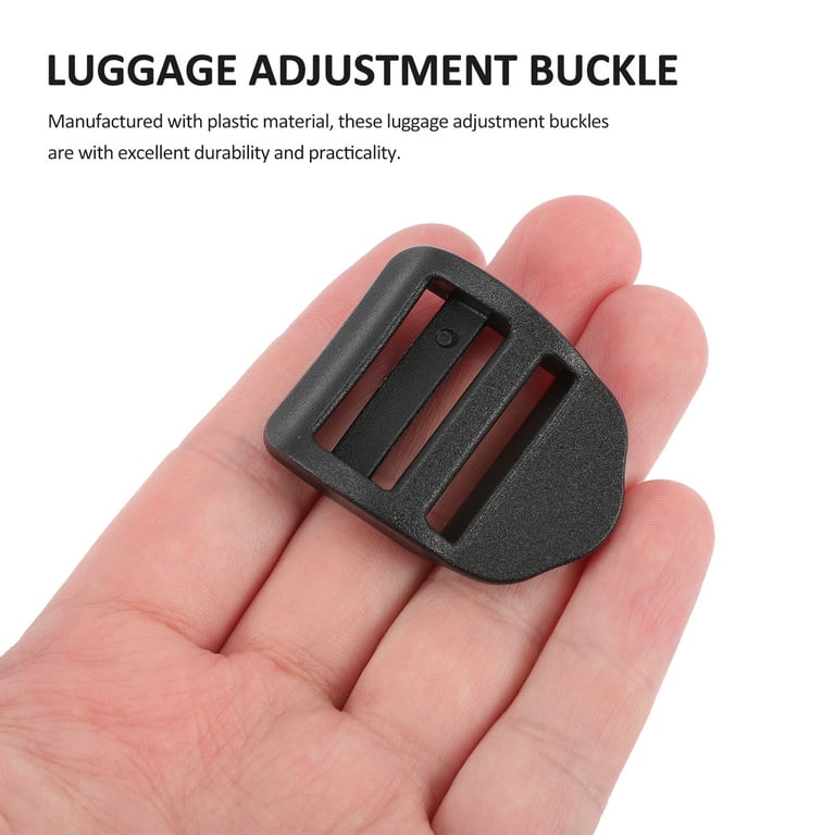 Backpack Buckle Replacement 10 Pcs Plastic Ladder Slider Adjustable Lock Buckles Luggage Backpack Buckles, Size: 4.72 x 3.94 x 0.79