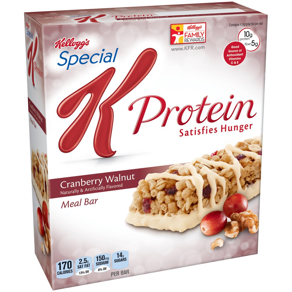 Special K Protein Meal Bars Cranberry Walnut, 1.59 Ounce Bar, 6 Count