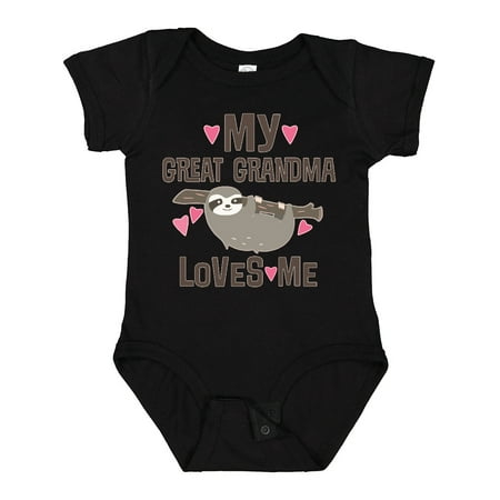 

Inktastic My Great Grandma Loves Me Gift Baby Girl Bodysuit