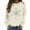 Beige, variant on Wang6 Womens Plus Size Christmas Sweatshirts Trendy Xmas Long Sleeve Snowflake Printed No Hood Pullovers Causal Loose Fit Crew Neck Graphic Tops Shirts White XL