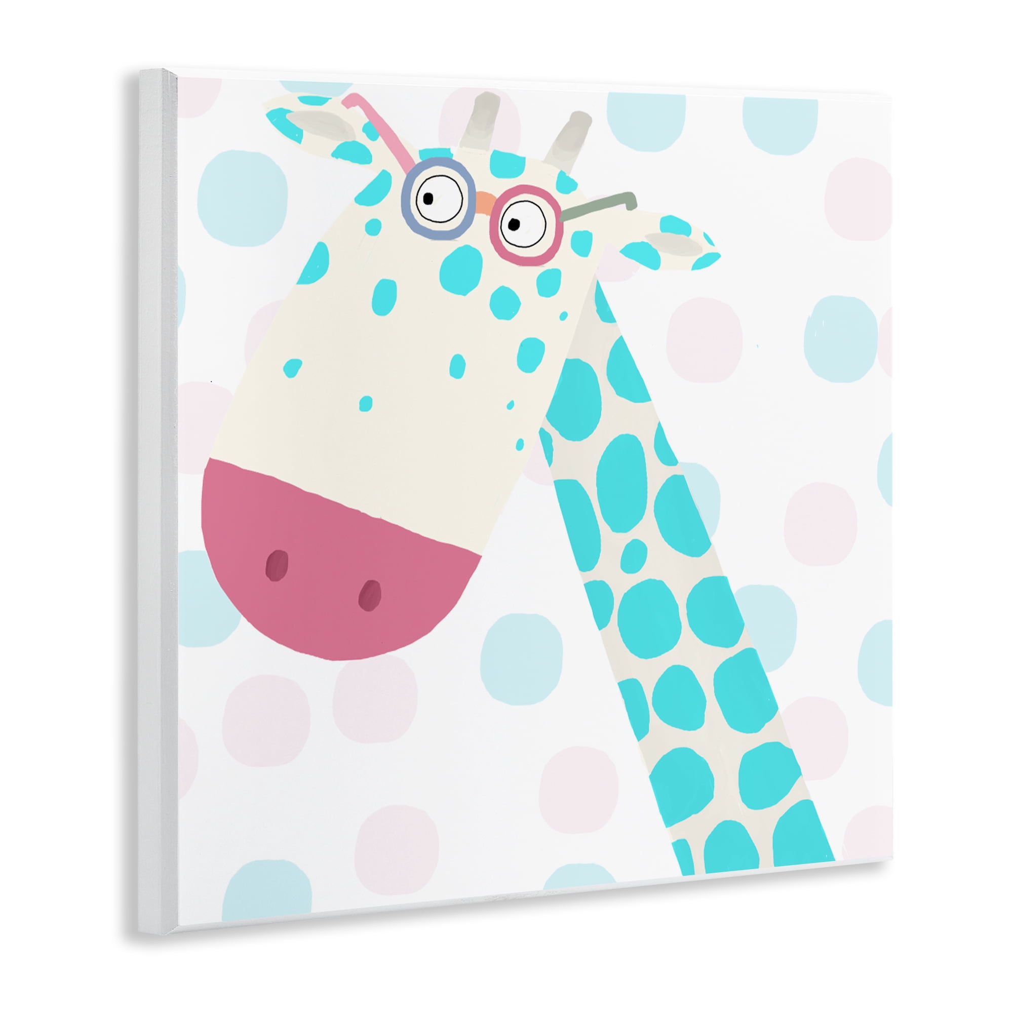 Stupell Industries Electric Blue Giraffe Wall Plaque Art, design by Carla Daly