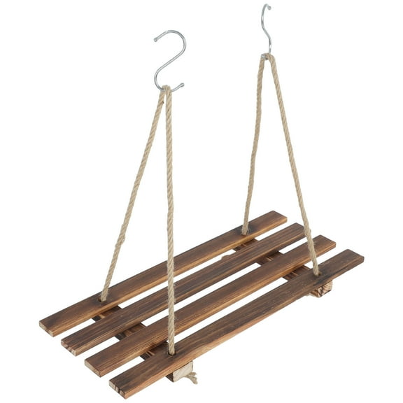 Wooden Plant Stand Hanging Planter Rack Shelf Flower Holder for 1 Set Use