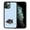 Boston Terrier Dog Lying Down Looking Up, variant on WIRESTER Shockproof Soft Rubber Cover Case for Apple iPhone 11 Pro 5.8" 2019, Schnauzer Dog Butt Looking Back On Light Blue Background