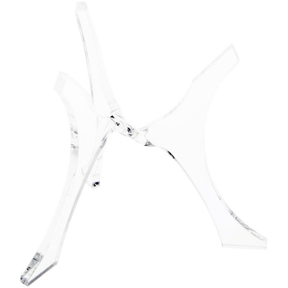 Plymor Clear Acrylic 3-Leg Tri-Pod Display Riser, Holds Egg or Sphere, 4" H x 3.25" W x 3.25" D