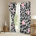 thumbnail image 3 of Feelyou Leopard Print Black Out Curtains, Polkadots Stars Curtains Pack of 2 (42x63 Each), 3 of 6