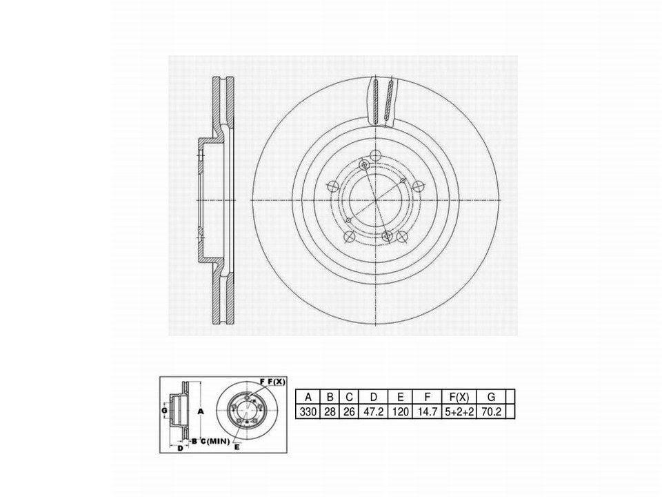 Winstop Brake Rotor, Front WS250555, Acura RLX 2020-2014